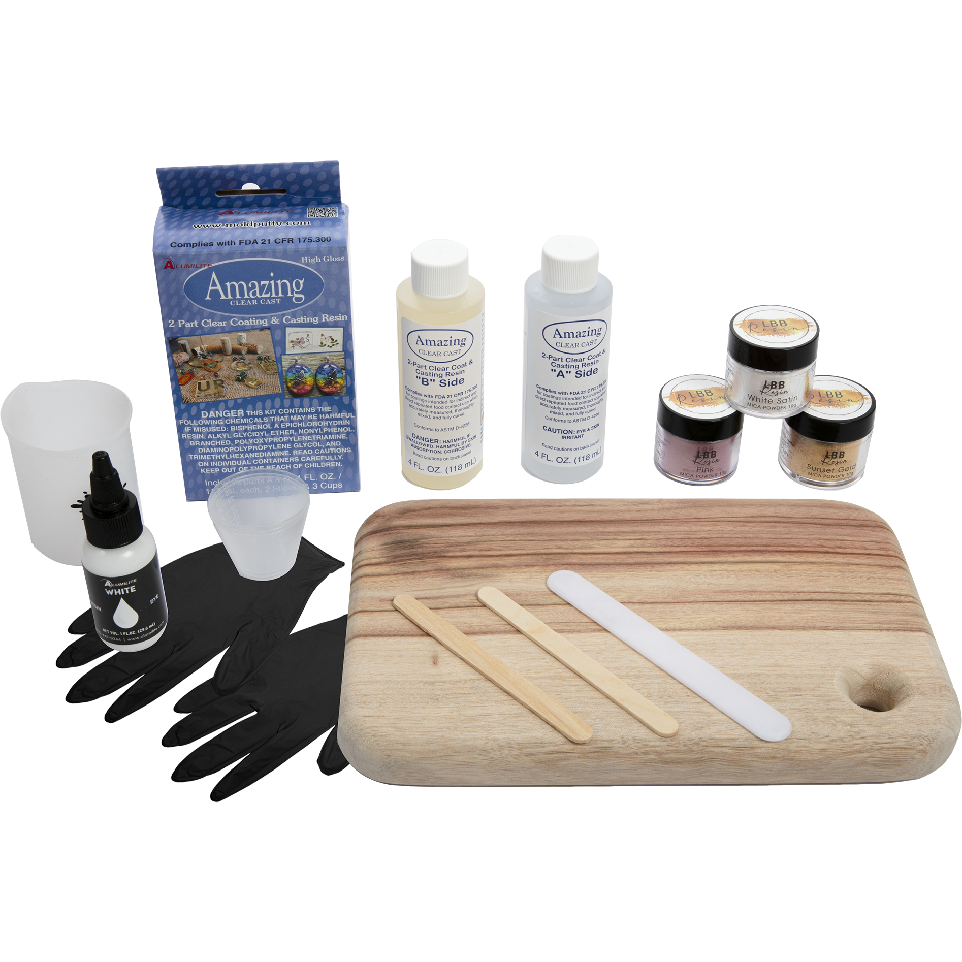 You can find the best deals on Resin Art Kit - Cheeseboard Kit Pink, Gold,  White LBB